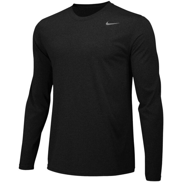 Nike DriFit Legend Long Sleeve T-Shirt (Black) - Picture 1 of 5
